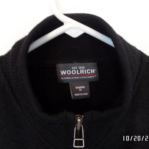 Woorich 100% Wool Women's Sweater Vest Black Size M - Picture 4 of 9